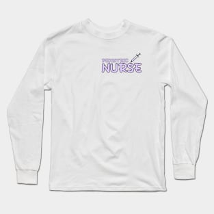 Pediatric Nurse Purple Long Sleeve T-Shirt